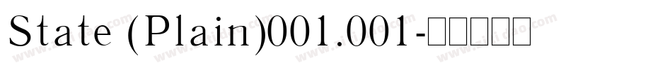 State (Plain)001.001字体转换